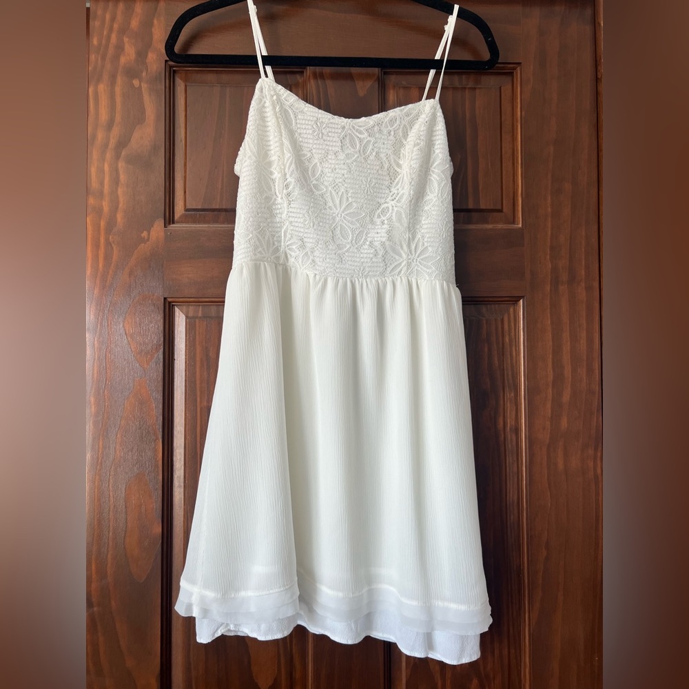 White tank top dress